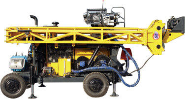 HWL het Boren Diepte 1000m Machine van de de Kernboring van de Wielaanhangwagen de Hydraulische