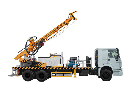 600m 650mm Vrachtwagen zette Waterput op die Rig Yuchai Borehole Drilling Rig tsj-600X70 boren diep Multi - Functie