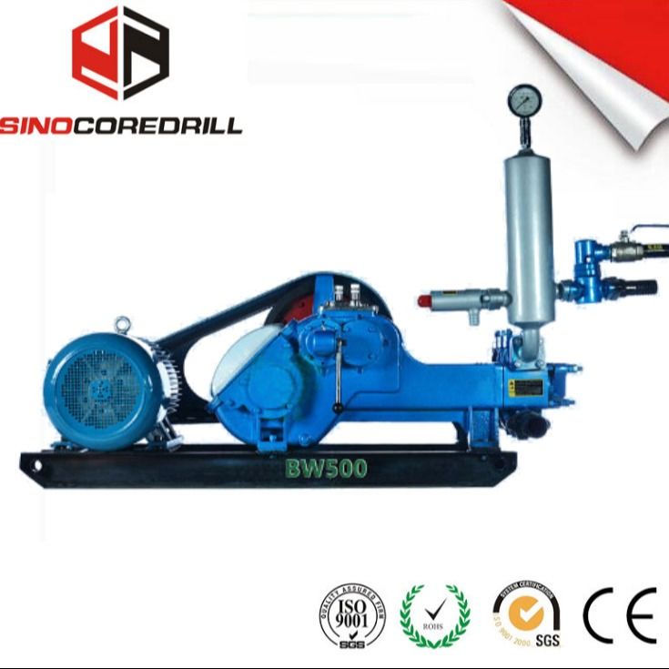 BW500 Horizontale driecilinder modderpomp voor de bouw met maximale doorstroming 500L/min